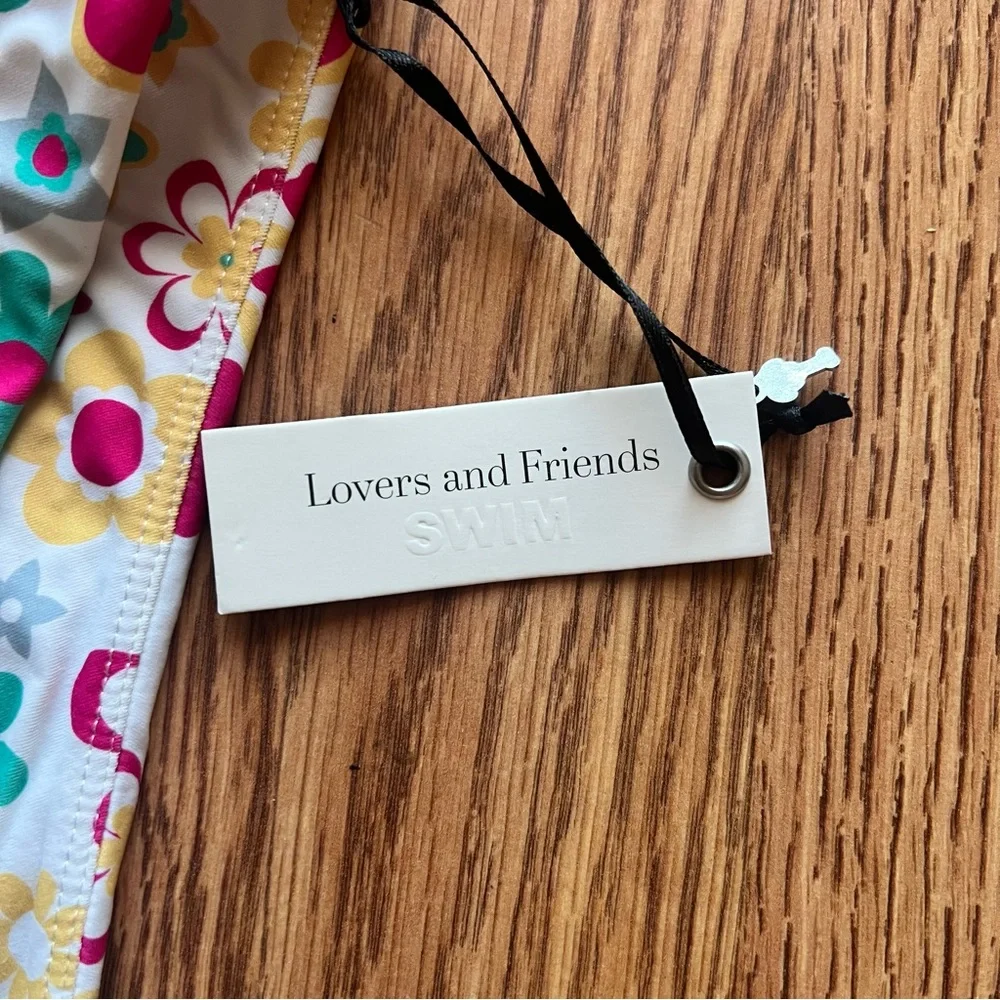 Lovers + Friends Floral Bikini Swimsuit Size Small New - Picture 2 of 2